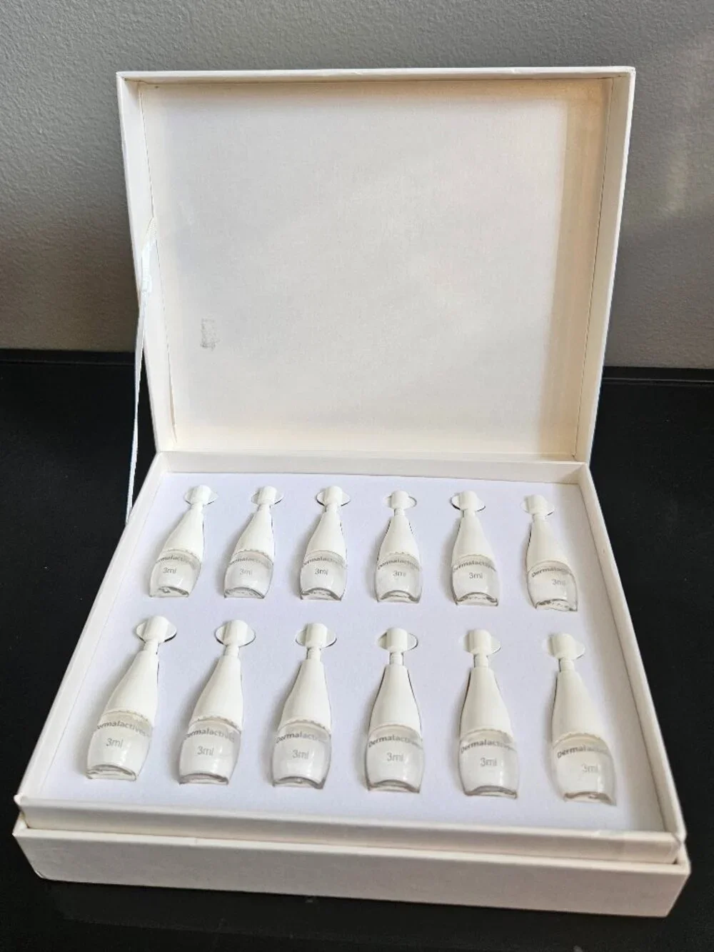 DERMALACTIVES NANO LIQUIFY POWDER-12 pcs-0.101 fl oz \3 ml EACH-BRAND NEW-SEALED